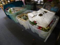 3 Boxes of Christmas Decorations