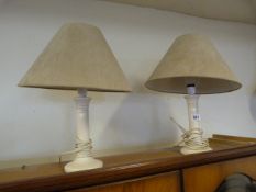 Pair of Table Lamps with Shades