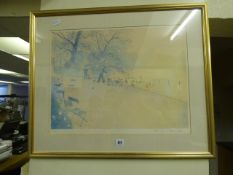 Framed Limited Edition Print - Feeding The Ducks