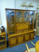 Glazed Display Cabinet over Sideboard