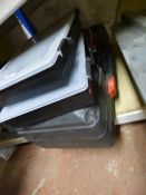 3 Plastic Tool Boxes