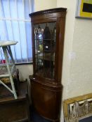 Mahogany Glazed Corner Unit