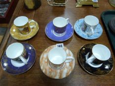 6 Coalport Coffee Cans