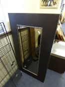 Leather Bound Wall Mirror