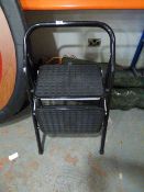 *Pair of Folding Black Steps
