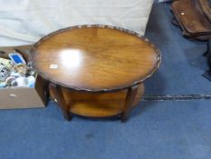 Oval 2 Tier Table