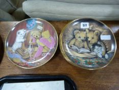 6 Limited Edition Franklin Mint Cabinet Plates
