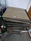 Approximately 60 Beige Carpet Tiles