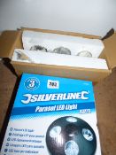 *3 Tealight Holders & Parasol LED Light