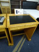 Solid Light Oak Council Voting Desk