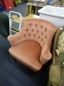 Pink Dralon Easy Chair