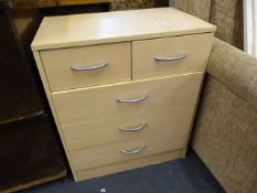 Light Beech Bedside Cabinet
