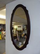 Mahogany Framed Wall Mirror