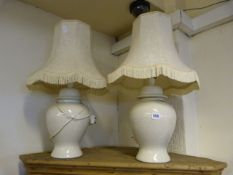 Pair of Table Lamps with Shades