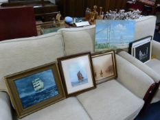 Collection of Framed Oil & Water Colours Paintings & Prints