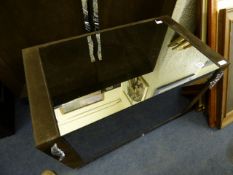 Suede Mirrored TV Stand