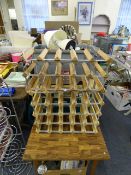 2 Wine Racks & Teak Coffee Table