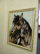 1970 Horse on Glass Picture