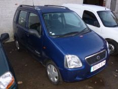 Suzuki Wagon R 1.3 Modified Invalid Car with Wheelchair Access to Rear Registration BX04 AEM