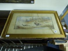 Gilt Framed Water Colour Depicting a Country Scene