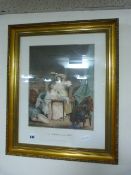 Gilt Framed Victorian Print La Comparaison