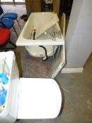 Jacuzzi Bath with Pump - Side Panel & Back to Wall WC with Concealed System