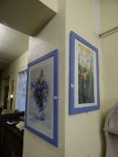 2 Framed Flower Prints