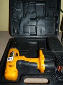 JCB Cordless Drill with Battery & Carry Case