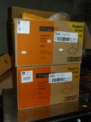 *2 Boxes containing MP1 Polystyrene Burger Boxes