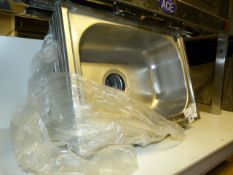 *6 Stainless Steel Wash Hand Basins Ref 240