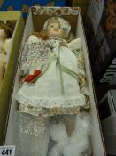 Porcelain Headed Doll