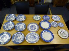 Collection of Blue & White China Plates etc