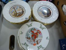 Selection of Spode Christmas Plates