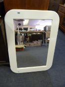 White Framed Wall Mirror