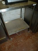 *Stainless Steel Mobile 2 Tier Unit Ref HL 144
