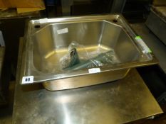 Stainless Steel Wash Hand Basin with Waste