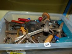 Box containing Assorted Hand Tools etc