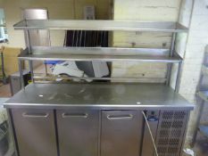 Frinox Mobile Refrigeration 3 Door Unit With Stainless Steel Shelving