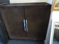 Brown Suede Sideboard
