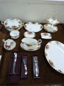 Selection of Royal Albert Country Roses Dinnerware