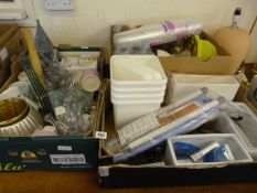 3 Boxes of Bric-a-Brac including Kitchenalia - China & Glassware etc