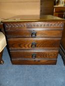 Oak Chest of 3 Drawers