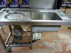 Stainless Steel Sink With Waste Disposal