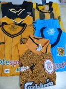 7 Various Hull City Shirts
