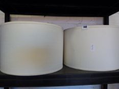 *2 Cream Lamp Shades