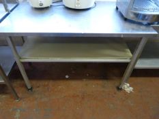Stainless Steel Table With Undershelf