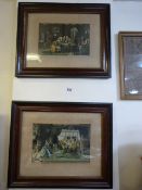 2 Mahogany Framed Prints