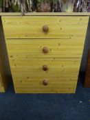 Pine 4 Drawer Chest