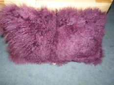 12 Purple Fluffy Cushions
