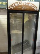 Husky Display Refrigerator with Double Sliding Doors Branded Strongbow